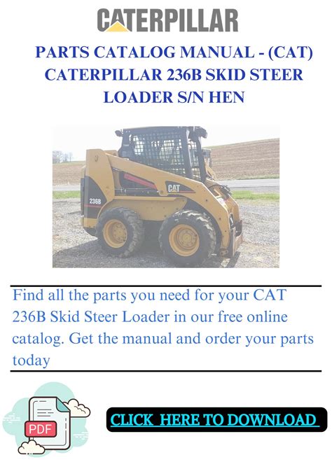 cat 236 skid steer manual|236b caterpillar skid loader manual.